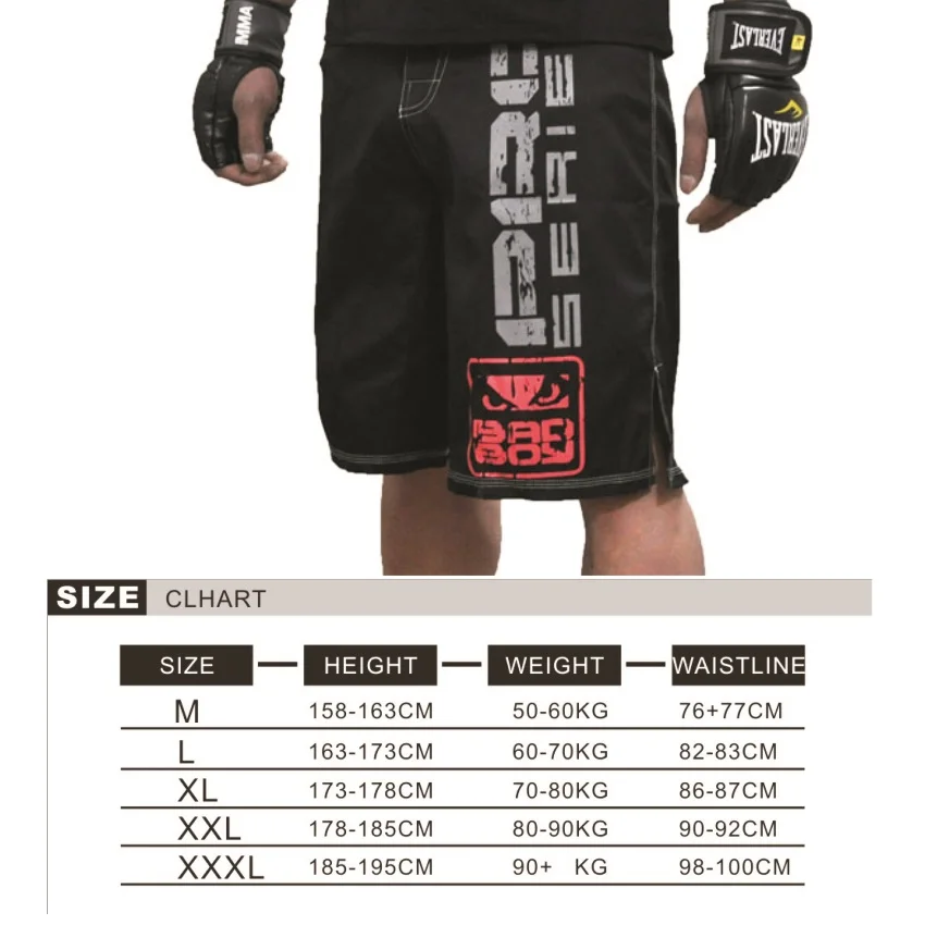 

SUOTF Technical performance Falcon shorts sports training and competition MMA shorts Tiger Muay Thai boxing shorts mma short