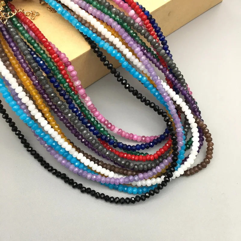 12 Color Style Beads Short Necklace women 2019 Fashion Jewelry Women Choker Necklaces Bijoux Femme Ladies Party | Украшения и