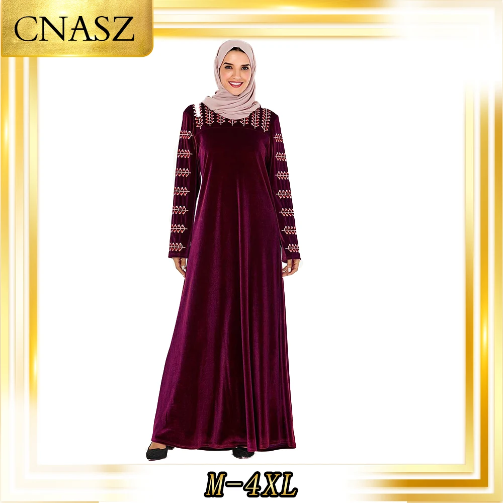 Абайя Турция Мода Достойный марокканский кафтан большой размер осеннее женское