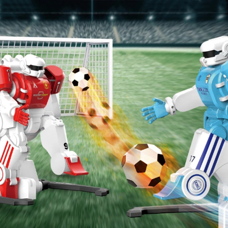 

2.4GHz RC Soccer Robot Toy Wireless Remote Control Two Soccer Robots Game Battle Football Toys for Kids Family