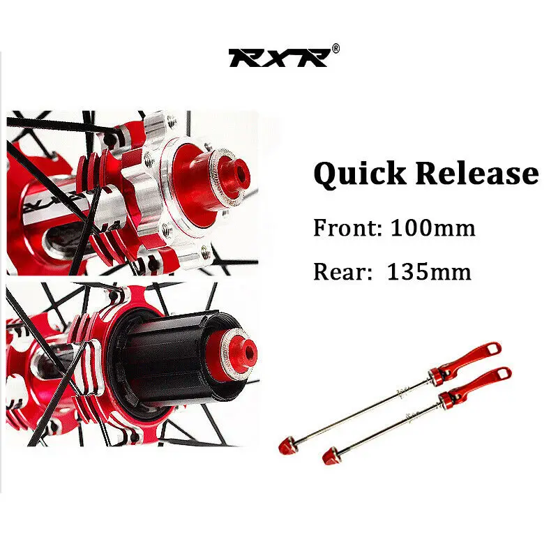 RXR карбоновая ступица MTB Колесная 26/27. 5/2" дисковый тормоз горного велосипеда 5 подшипников комплекты велосипедных колес 7-11Speed Thru Axle/QR MTB колеса