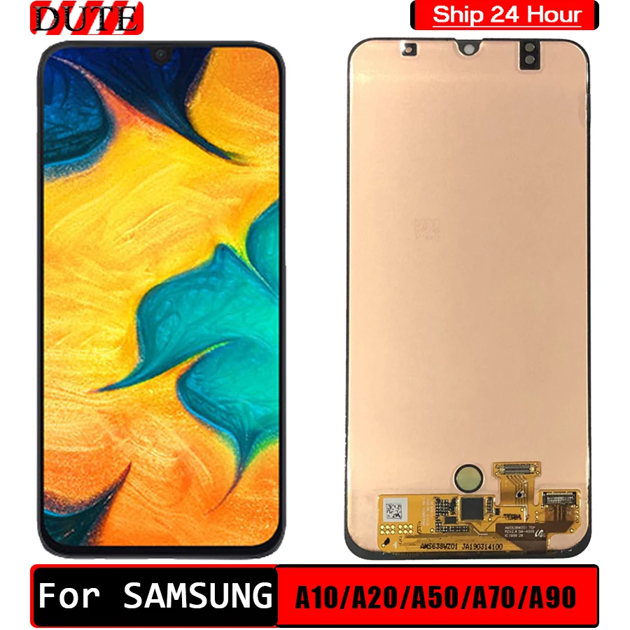 ЖК дисплей для Samsung A50 сенсорный экран с дигитайзером в сборе A10 A20 A70 A90 M20 M30|back