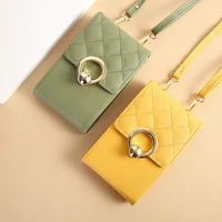 luxurious design small shoulder bag women pu leather phone pocket purse bag ladies mini crossbody bags handbags female wallet