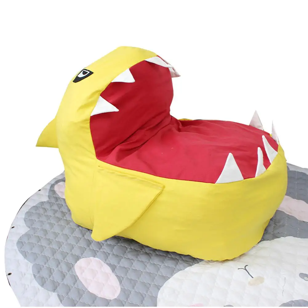 

MeterMall Cartoon Shark Shape Bean Bag for Kids Toys Clothes Storage