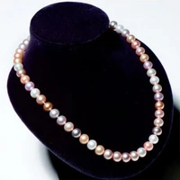 20inch 9 10mm south sea round multicolor pearl necklace
