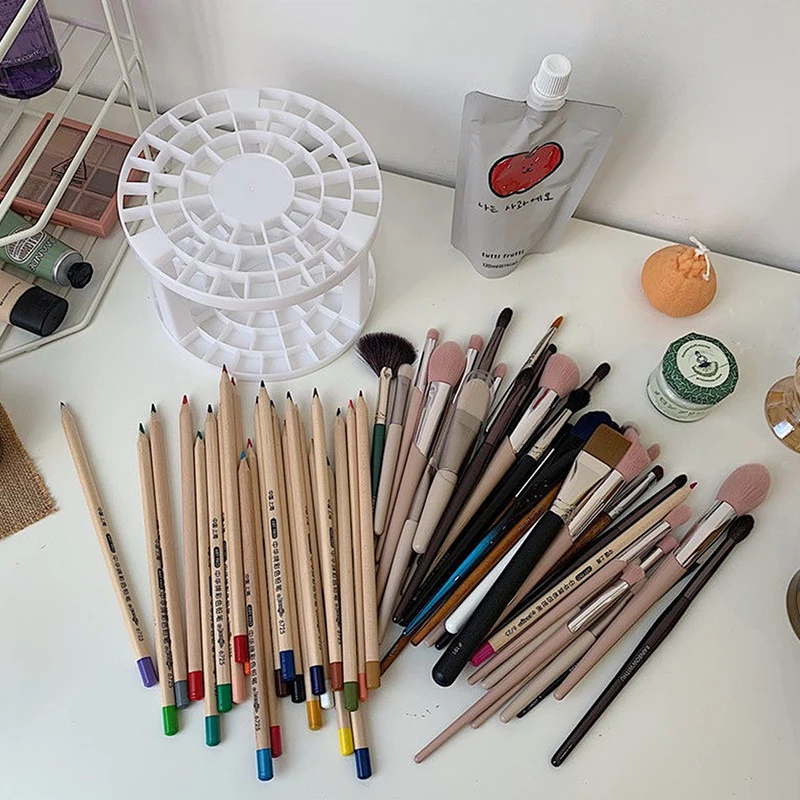 Multifunctional Cosmetic Make-up Brush Storage Box Table Organizer Make Up Tools Pen Makeup Nail Polish Holder | Красота и здоровье