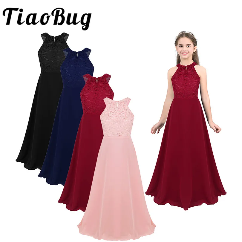 

4-14 Years Kids Flower Princess Dress Girls Wedding Kids Dresses For Girls Evening Party Dress Teenage Children Princess Dress