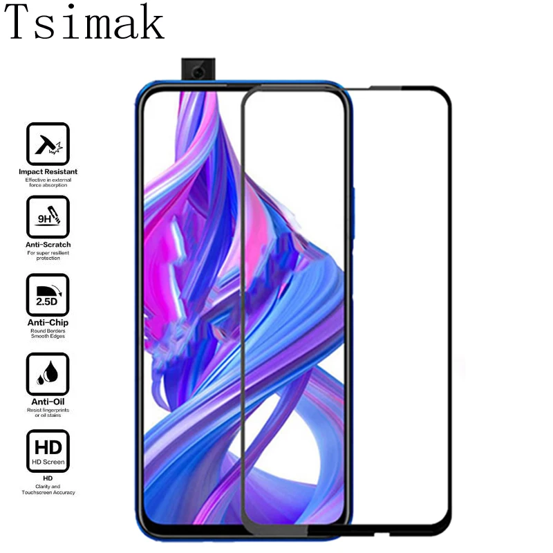 Закаленное стекло для huawei Honor 9X Pro, защитная пленка, Взрывозащищенная, полное покрытие, стекло Honor 9X9 X Pro