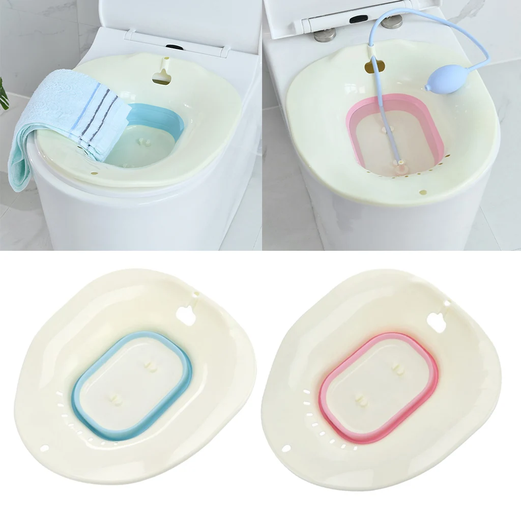 Складная Ванна Sitz на унитаз для беременных женщин геморроя Избегайте Приседания