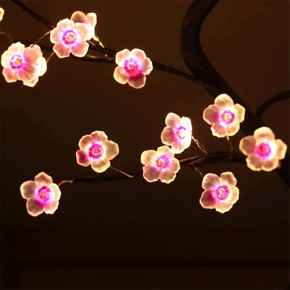 Светодиодный Ночной светильник миниатюрная Рождественская гирлянда из медной