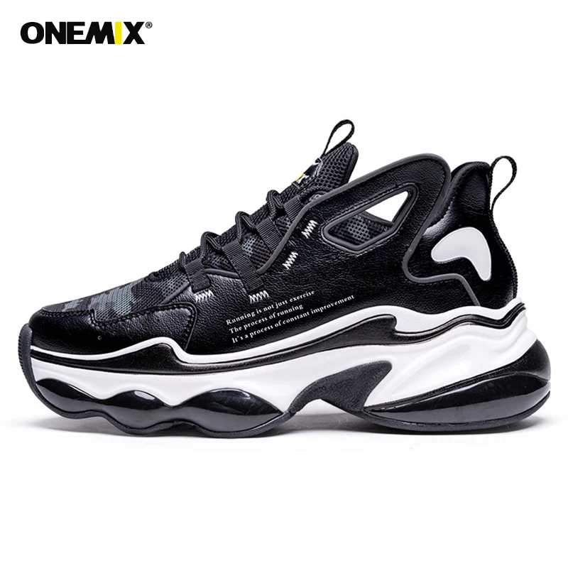 Спортивная обувь ONEMIX для мужчин дышащие сетчатые кроссовки с воздушной подушкой