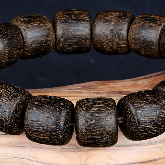 Натуральный и натуральный Калимантан Черный Масляный барабан из дерева ручная