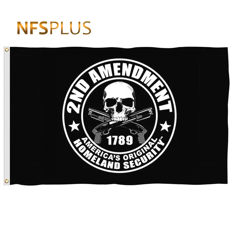 2 й поправка флаг 3x5 футов американская оригинальная родина безопасности 90x150 см