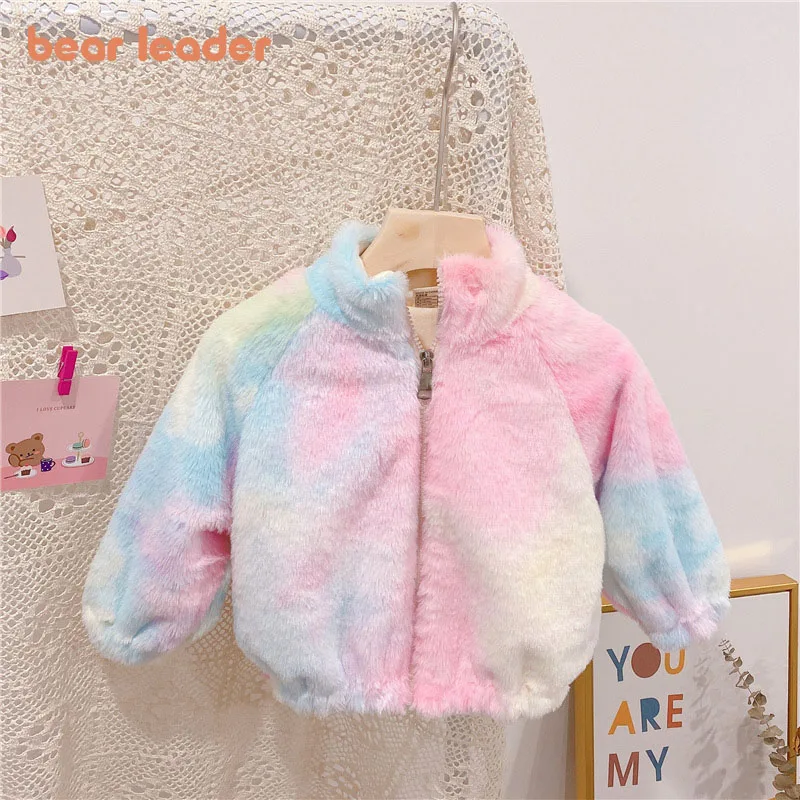 

Bear Leader/детские куртки для девочек, новинка 2021 года, модное пальто в Корейском стиле с галстуком-бабочкой для малышей зимняя одежда для малыш...
