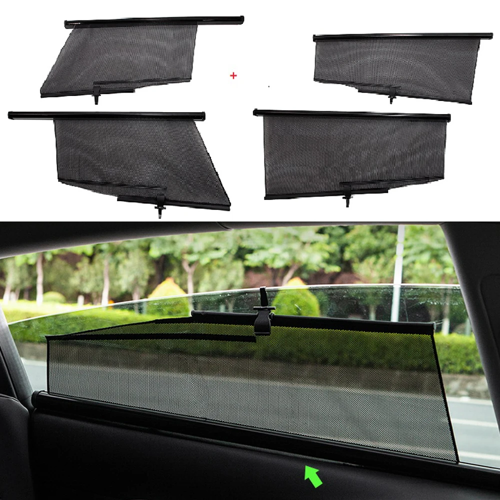 Roll Car Sunshade for Tesla Model 3 Y S 2022 2023 Front Rear Side Windows Sun Shade Drape Roller Auto Retractable Mesh Curtains