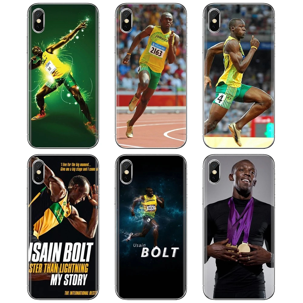 

For iPhone iPod Touch 11 12 Pro 4 4S 5 5S SE 5C 6 6S 7 8 X XR XS Plus Max 2020 Usain Bolt Jamaican Sprinter Athlete Soft Case