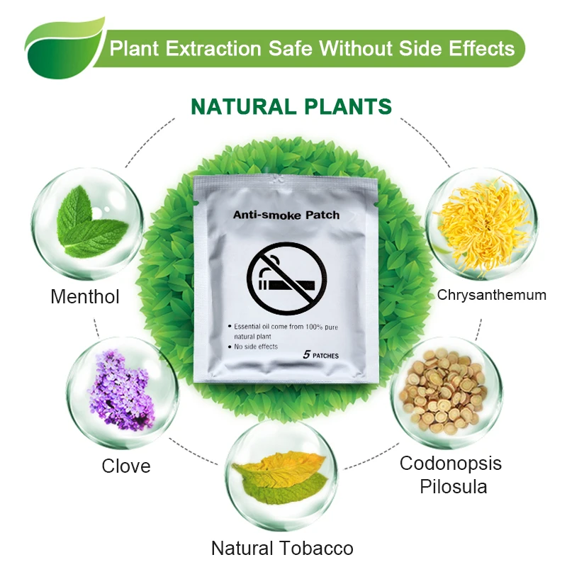 20/40 шт. 100% натуральный ингредиент анти-дым патч единый Quit курения в