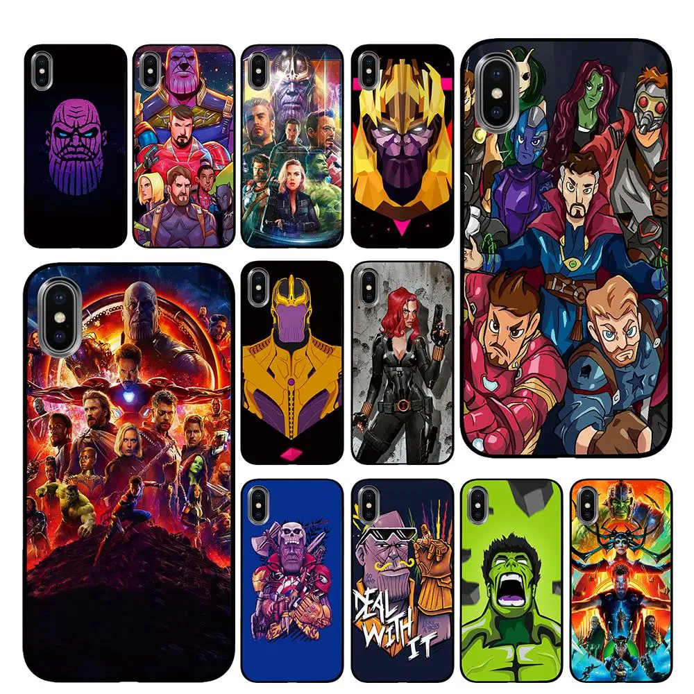 Для Мстителей супергерой дизайн для iPhone 5 5S SE 6 6s 7 8 Plus X XS Max XR чехлы