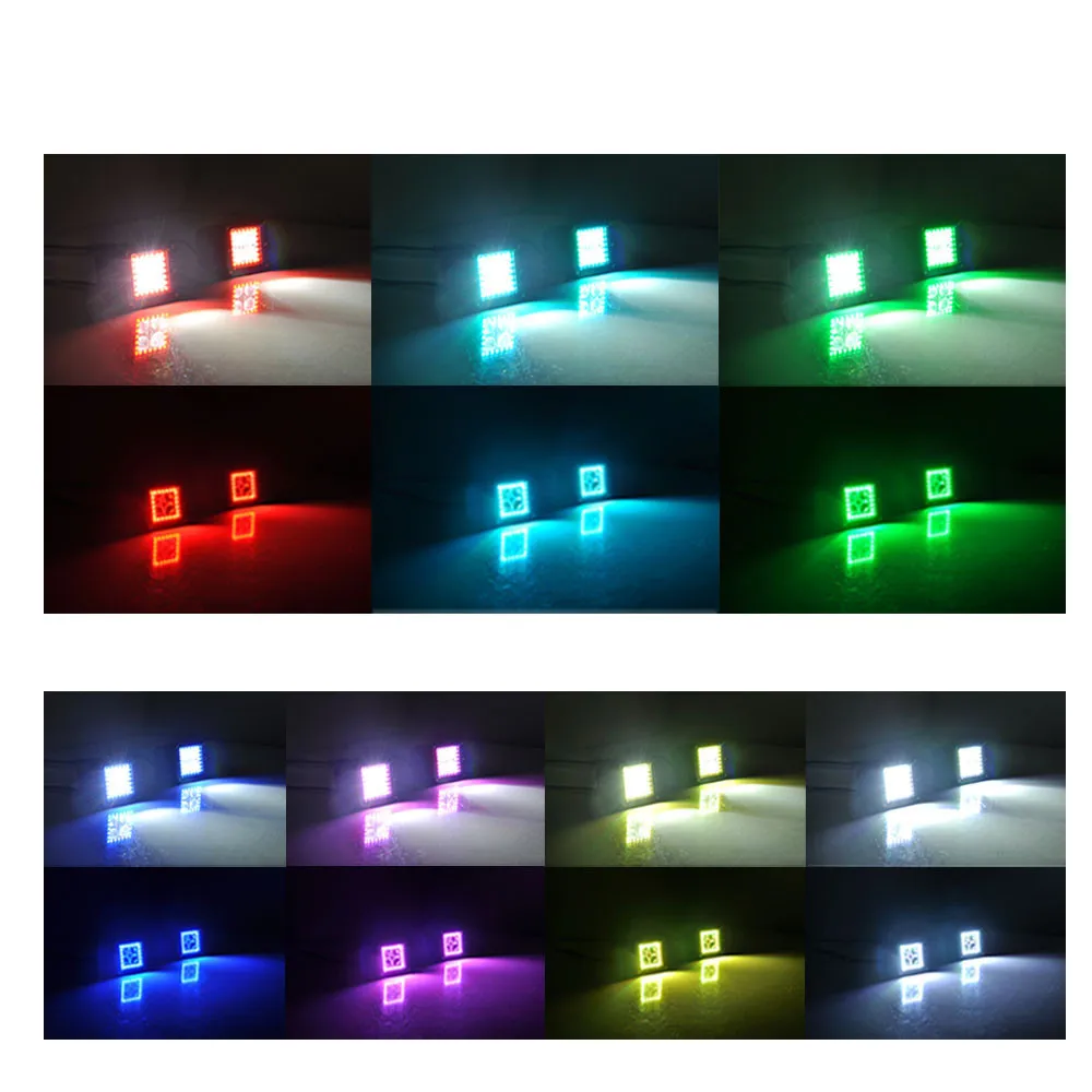 3 &quot12 Вт светодиодный рабочий светильник бар луч потока стручки с RGB чеканкой