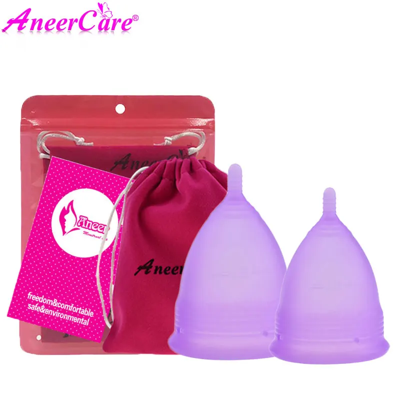 Coupe menstrumelle copa Менструальный de silicona medica aneercare менструальная чашка coletor менструальная чашка copetta mestruale 2pcs s+ l