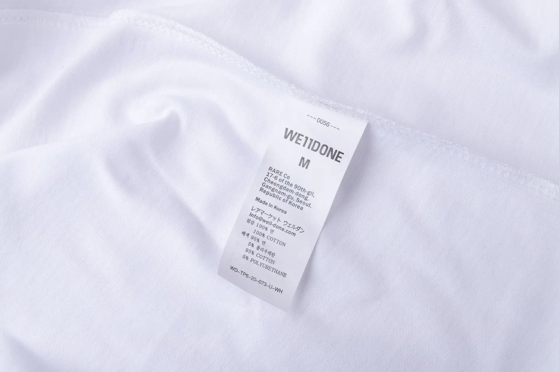 

WE11DONE 21SS Oversized T Shirt Clothes For Women/Men Summer Harajuku Y2k Streetwear Brand Crop Top Couples Matching
