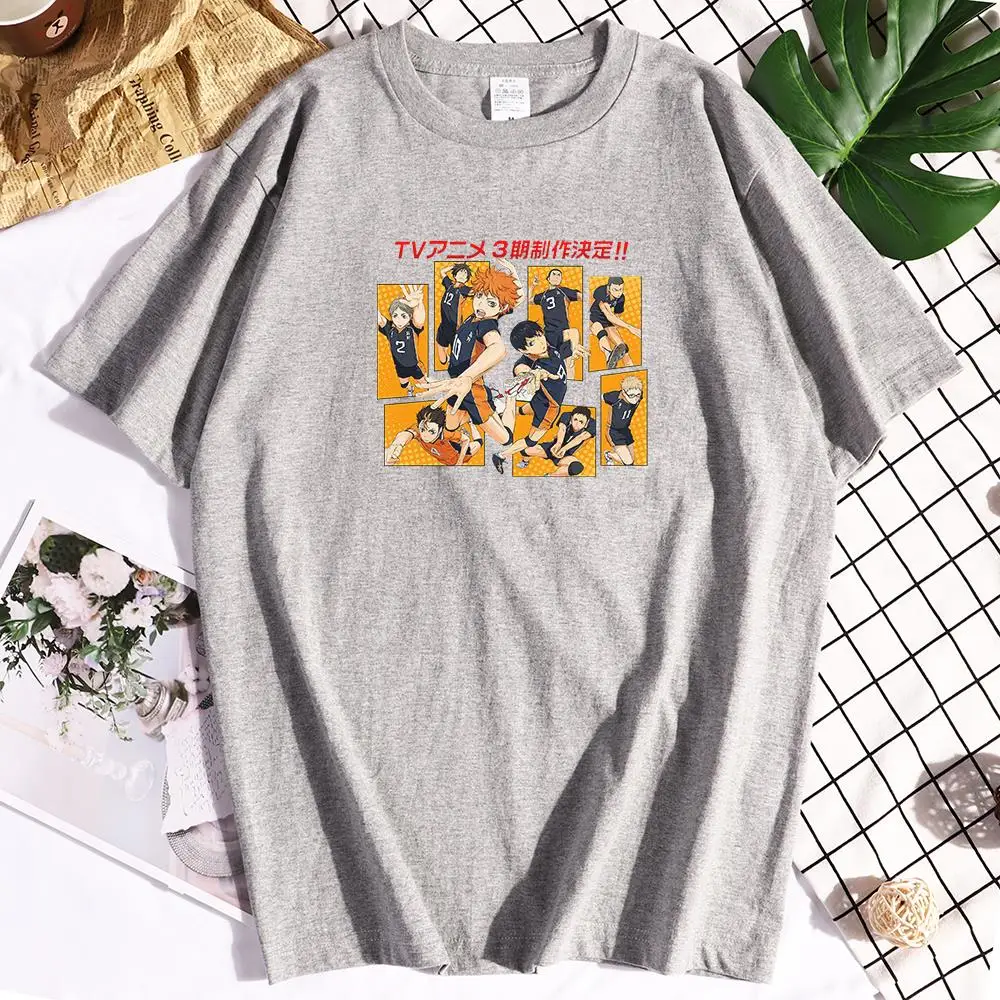 

Футболка Haikyuu Karasuno мужская с принтом старшей школы, эстетичная летняя одежда в стиле ретро, футболка в стиле Харадзюку