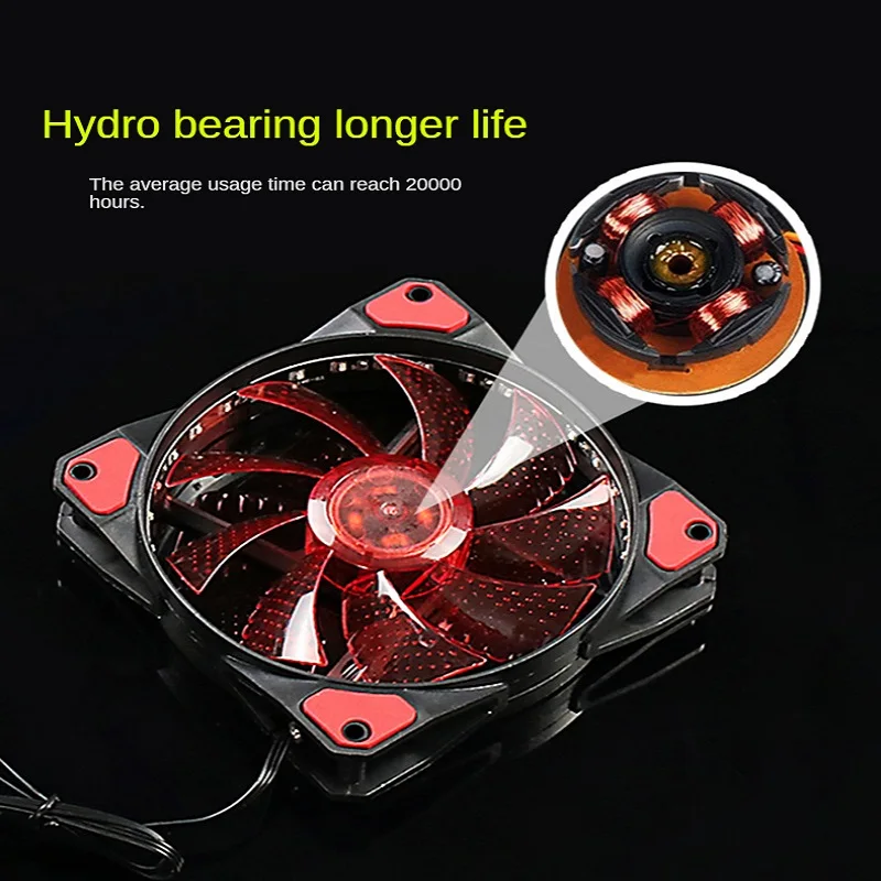 

15 Lights 33 Lights Streamer 12025 Chassis Fan 12cm Power Supply Fan 12CM Heat Dissipation Fan Belt LED Lights