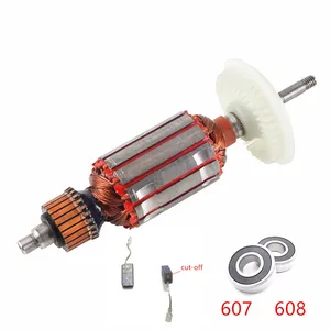 AC220-240V Якорный ротор для Bosch GWS6-100 GWS6-115 GWS6-125 GWS6-100E GWS6-115E GWS600 GWS660 GWS670 GFF22A