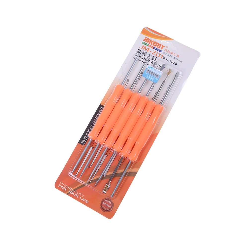 

1 Set 6 in1 Solder Assist Soldering Supplies Desoldering Circuit Board Soldering Aids Tool Set High Quality