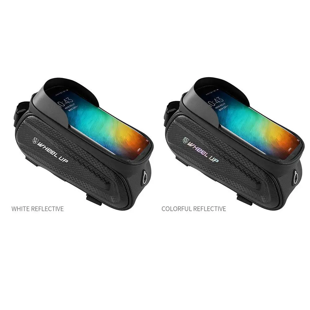 

Bicycle Accessories 2 Colors 4.7-7 Inch Waterproof Mountain Bike Bicycle Front Frame Bag Touch Screen Bag Cycling