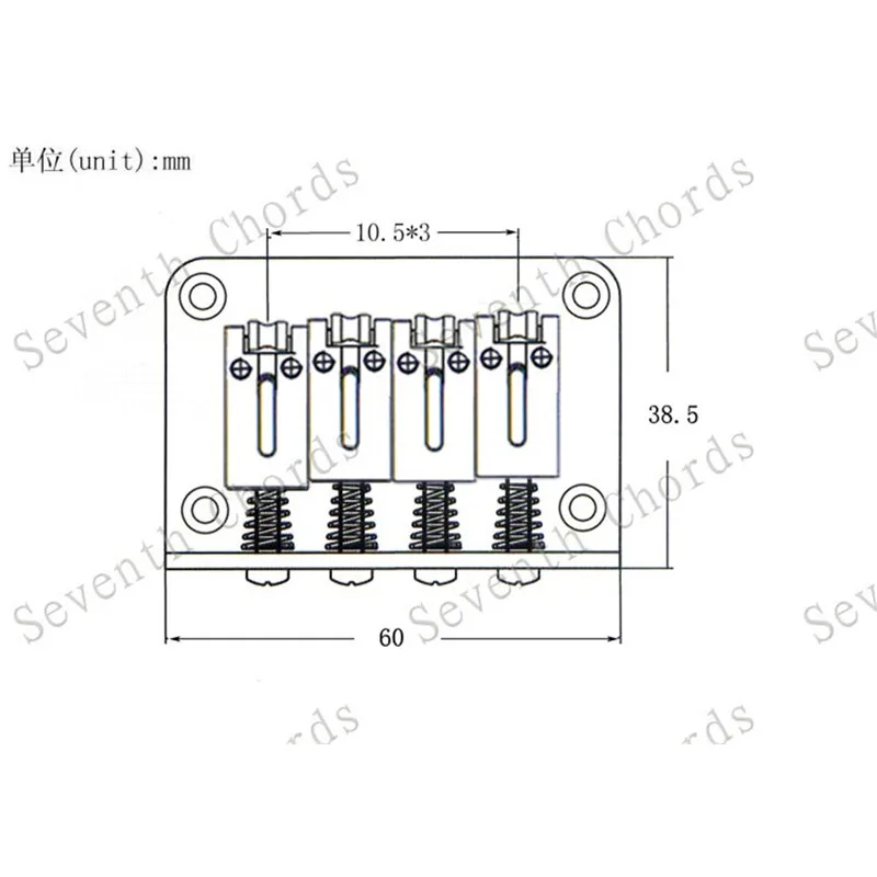Набор 4 ролик струны седло мост беспроводного доступа в Интернет для