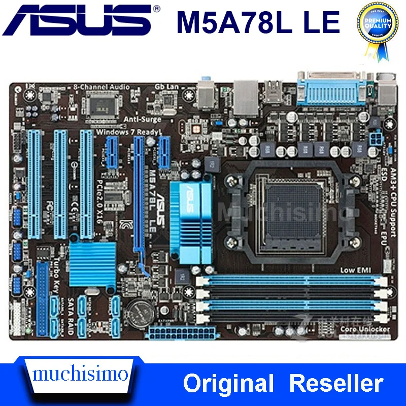Asus M5A78L LE оригинальная материнская плата DDR3 разъем AM3/AM3 + Поддержка 32 Гб ОЗУ PCI E 2 0 AMD