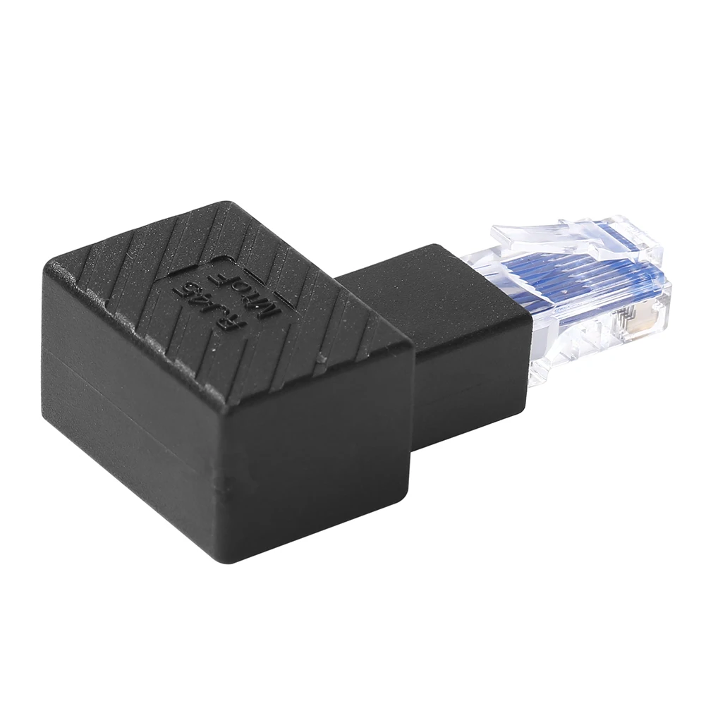 90 градусов RJ45 конвертер Gigabit Ethernet сетевой адаптер расширитель под разными углами