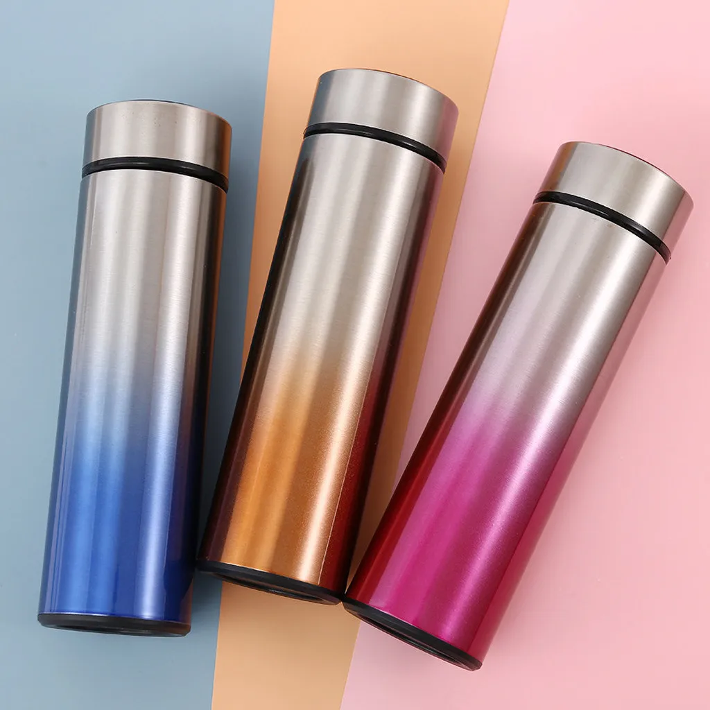 500 мл постепенная Вакуумная бутылка для воды из нержавеющей стали фляга большой