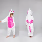 Детские фланелевые пижамы-кигуруми, пижамы для малышей с единорогом, детские пижамы с единорогом для девочек 4, 6, 8, 10, 12 лет, комбинезон с единорогом