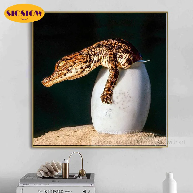 Набор для вышивки крестиком SIOSIOW алмазная 5d Вышивка крокодиловое яйцо полный