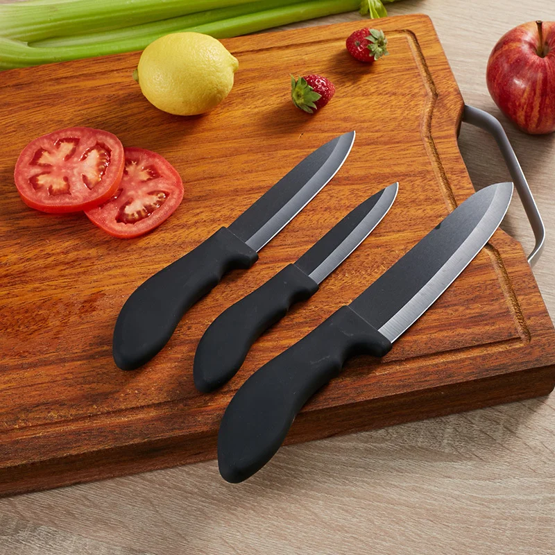 6-дюймовый Керамический нож с черным лезвием черный керамический для фруктов