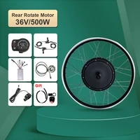 ebike bicycle conversion kit 36v 500w rear rotate 20 29 inch wheel hub motor for electric bicycle conversion kit with display