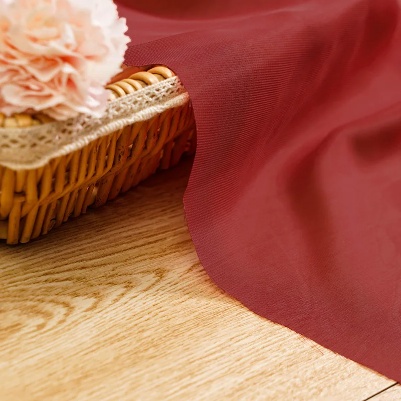 Дешевая тонкая летняя однотонная шифоновая ткань для шитья подкладки платья