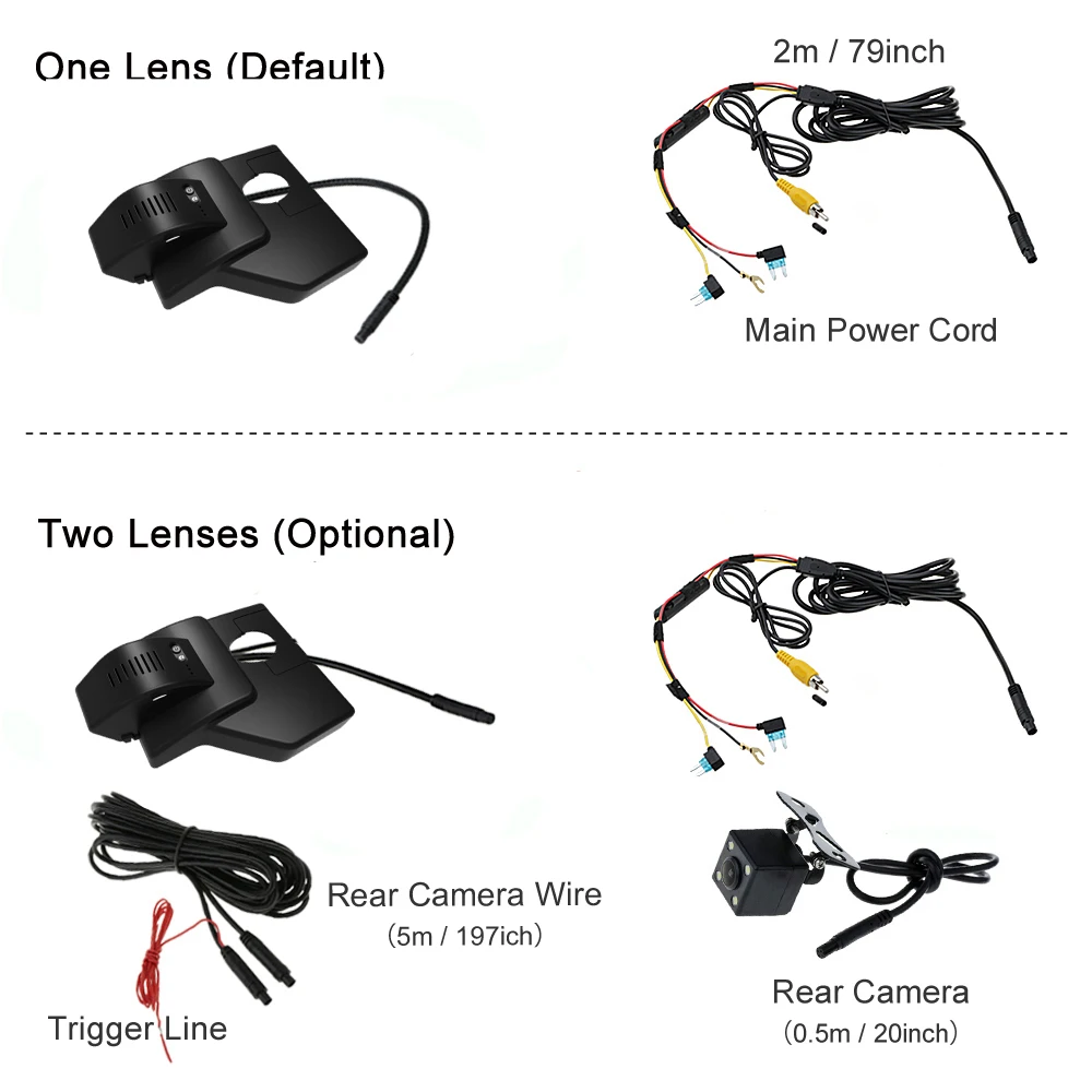 Автомобильный видеорегистратор Wifi цифровой для Lexus NX AZ10 NX200t NX300 NX300h 2015 ~ 2020 |