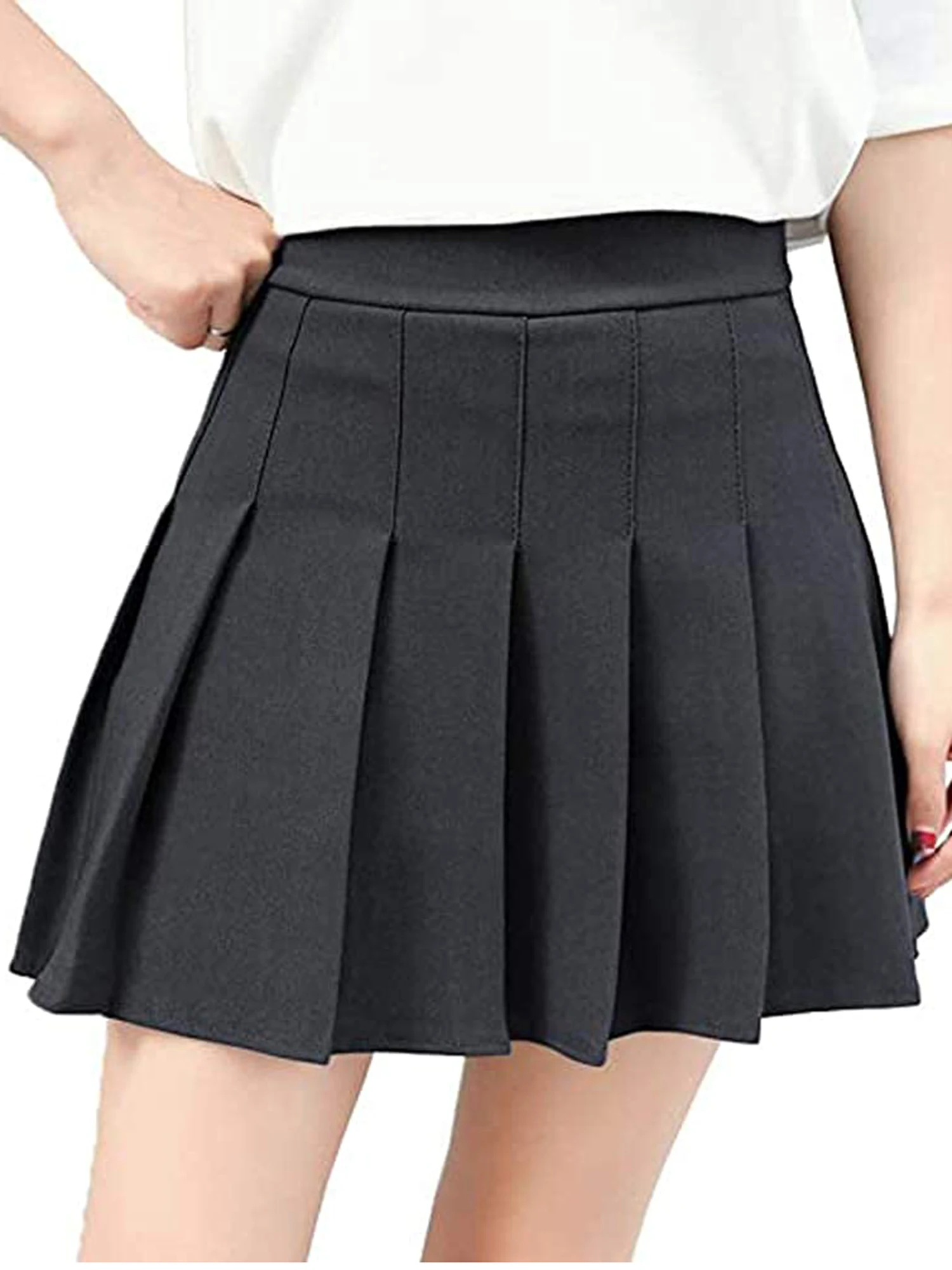 Летние женские юбки Женская Соблазнительная плиссированная мини юбка для