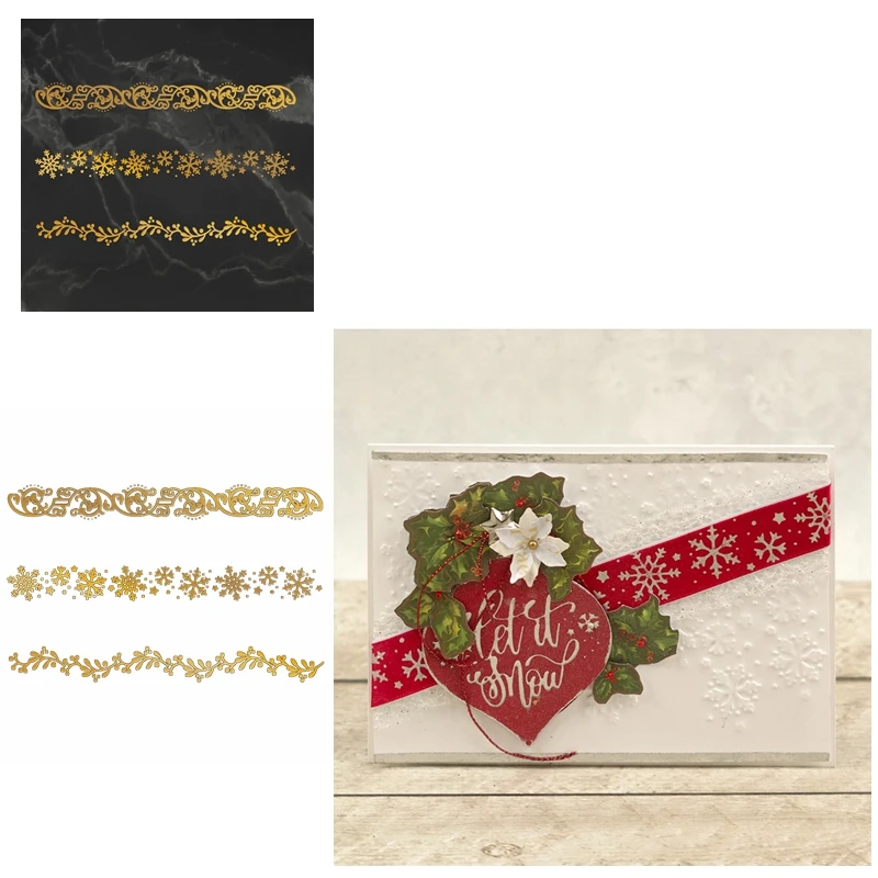 Горячая фольга пластина фестиваль Рождество Снежинка Цветок рамка для DIY