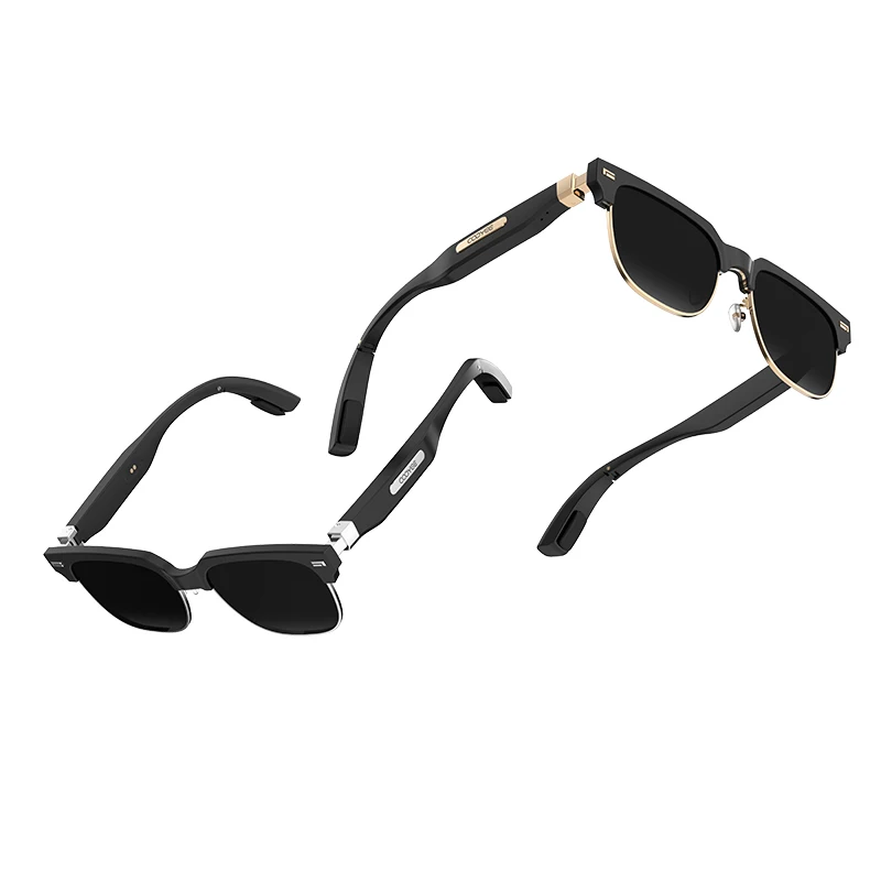 العظام التوصيل بلوتوث نظارات الاستقطاب النظارات الشمسية الذكية يمكن أن يكون مكافحة الضوء الأزرق cy01 مقاوم للماء نظارات ذكية