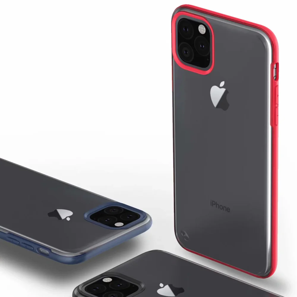 Роскошный противоударный чехол для iPhone 11 Pro XS Max XR X 8 7 6 6s Plus из ТПУ Прозрачный