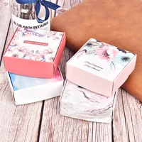 new 50pcs flower paper box as soap candle cookie candy little gift packaging christmas wedding favors gifts decoration