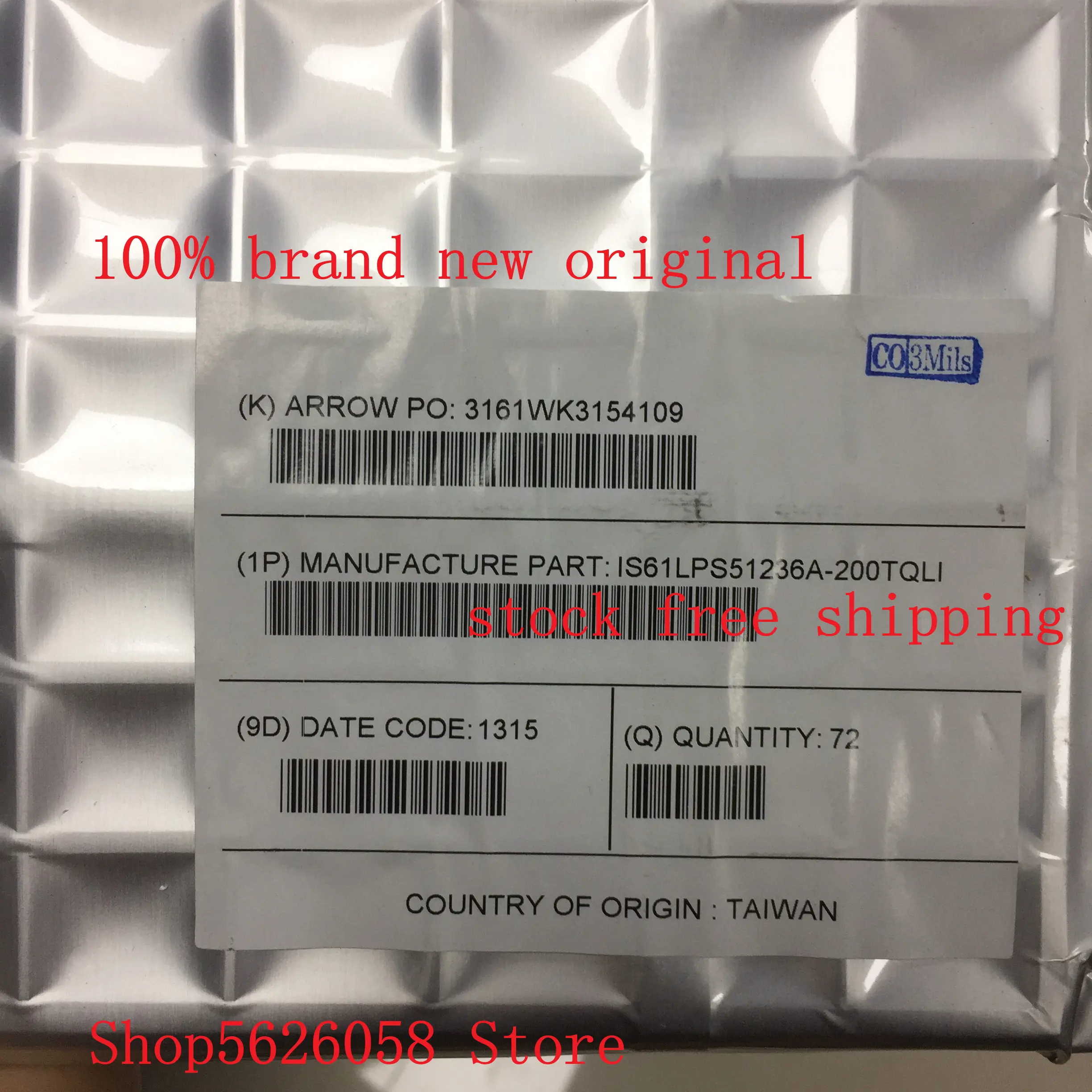 IS61LPS51236A 200TQLI TQFP100 100% Новый оригинальный 2 шт./лот в наличии|Умные розетки| |