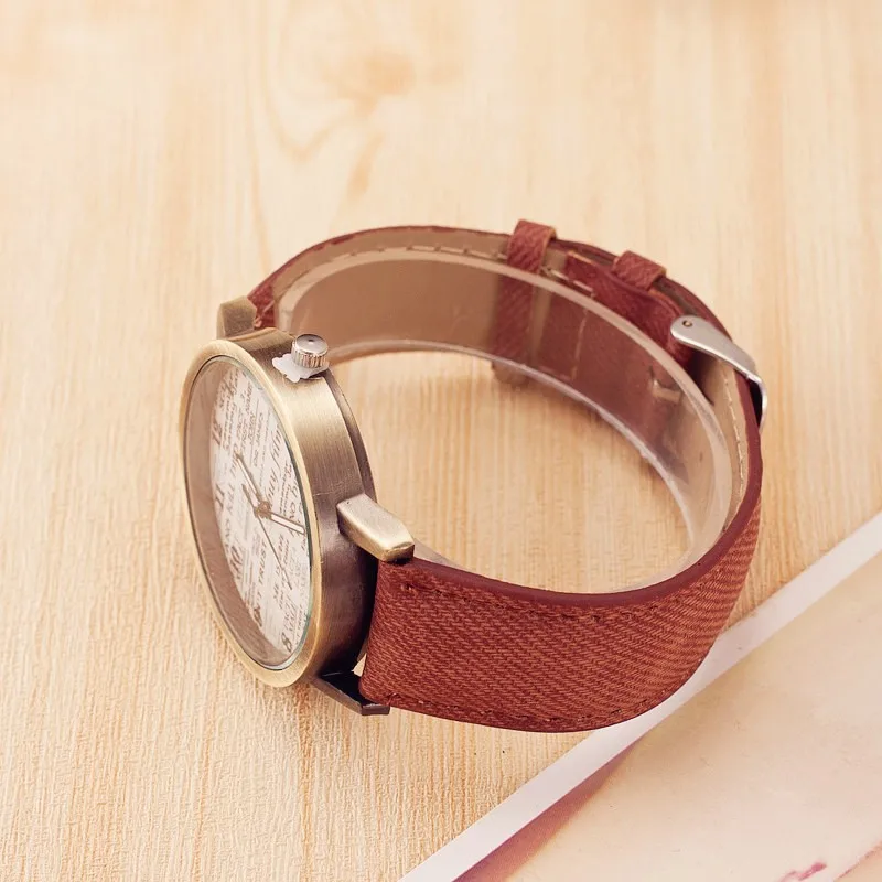 

PopArrive Women Dress Leather Watches Nice Multicolor Fashion Watch Leather Strap Simple Letter Women Watches Relogio Masculino