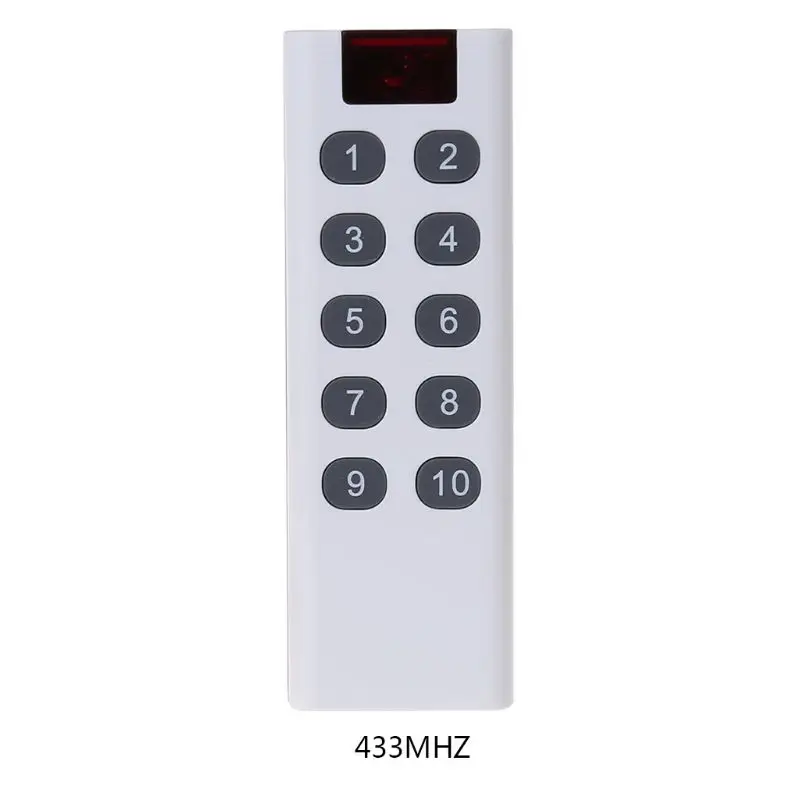 

Universal Wireless Learning Code Digital Remote Controller Transmitter 1/2/3/4/6/8/10 Channels Buttons Keypad AK-7010TX