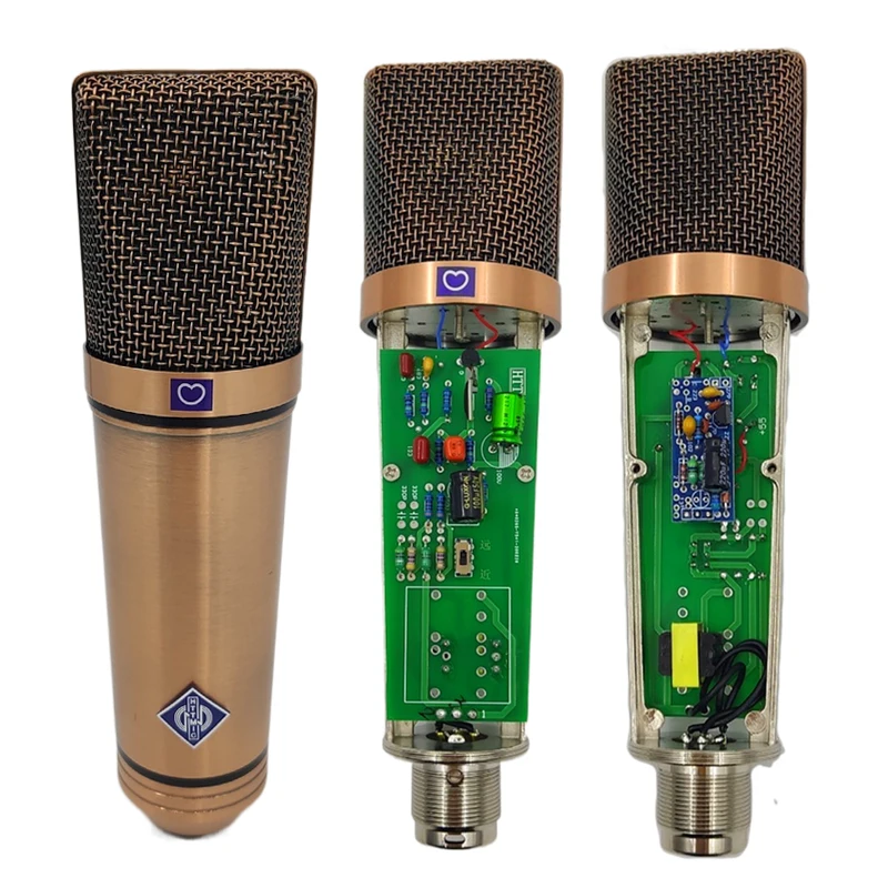 

DIY Fashion New Design Gun Color Metal Professional Music Record Mic Studio Sound Recording Condenser Microphone u87