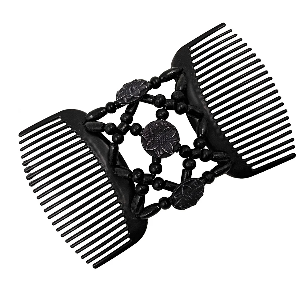 Женский двойной гребень сделай сам отделанный бисером заколка для волос